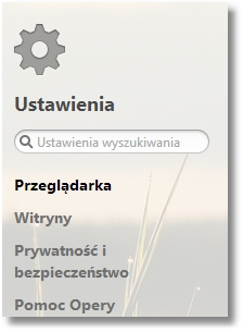 Rozdział 11 Konf iguracja przeglądarki Opera 24.