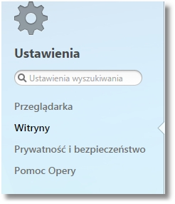 Rozdział 12 Konf iguracja przeglądarki Opera 29.0 Należy wybrać zakładkę Przeglądarka oraz skonfigurować następujące ustawienia. W sekcji Sieć wybrać przycisk [Zmień ustawienia proxy.