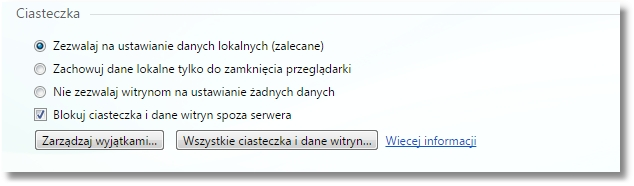 Rozdział 12 Konf iguracja przeglądarki Opera 29.0 W sekcji Hasła należy odznaczyć opcję Proponuj zapamiętywanie haseł wpisywanych na stronach WWW.