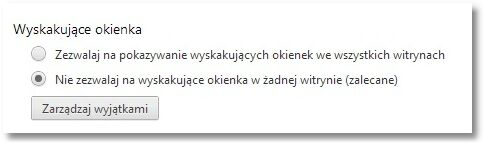 Rozdział 13 Konf iguracja przeglądarki Google Chrome 22.0.1229.