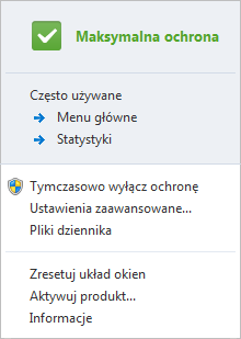 4.5.3 Ukryte okna powiadomień Jeśli dla dowolnego okna powiadomienia (alertu), które było już wcześniej wyświetlane, zostanie wybrana opcja Nie wyświetlaj ponownie tego komunikatu, dane okno zostanie