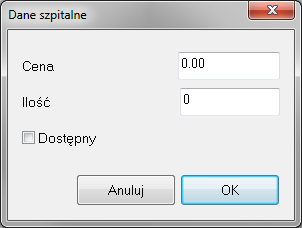 Korzystanie z programu: Informacje dodatkowe: Typ produktu Klasa terapeutyczna Odsyłacz do substancji czynnej Odsyłacz klasyfikacji ATC Tabela wskazań refundacyjnych Edytowanie danych szpitalnych: Po