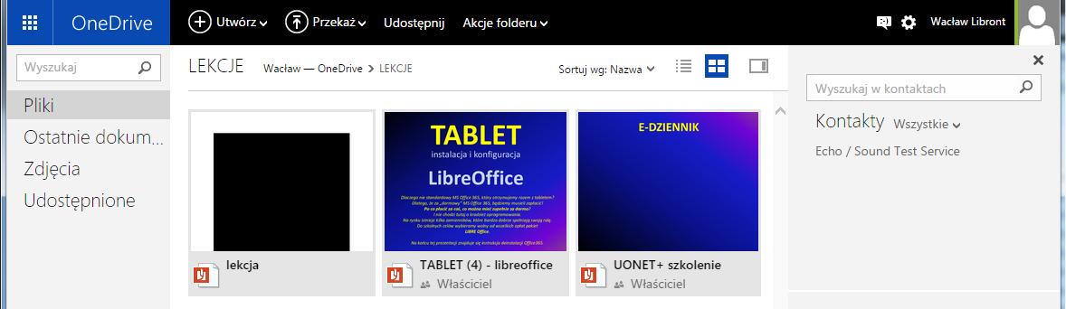 6. W oknie systemowym Otwieranie odszukaj dokument, który chcesz udostępnić 7.