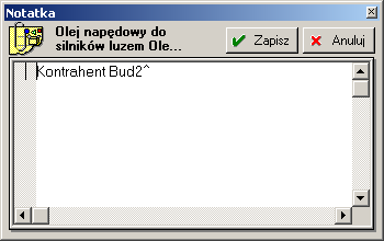 II.1.d. wprwadzenie d karty twaru dmyślnych dstawców w Symfnia Handel Premium Rys 9. W widku kartteki Twary zaznaczymy interesujący nas twar, następnie używając menu wybieramy Ntatka Rys 10.