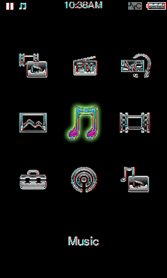 39 Odtwarzanie muzyki Odtwarzanie muzyki Odtwarzanie muzyki [Music] Aby odtworzyć muzykę, wybierz polecenie [Music] w menu Home, aby wyświetlić ekran [Music].