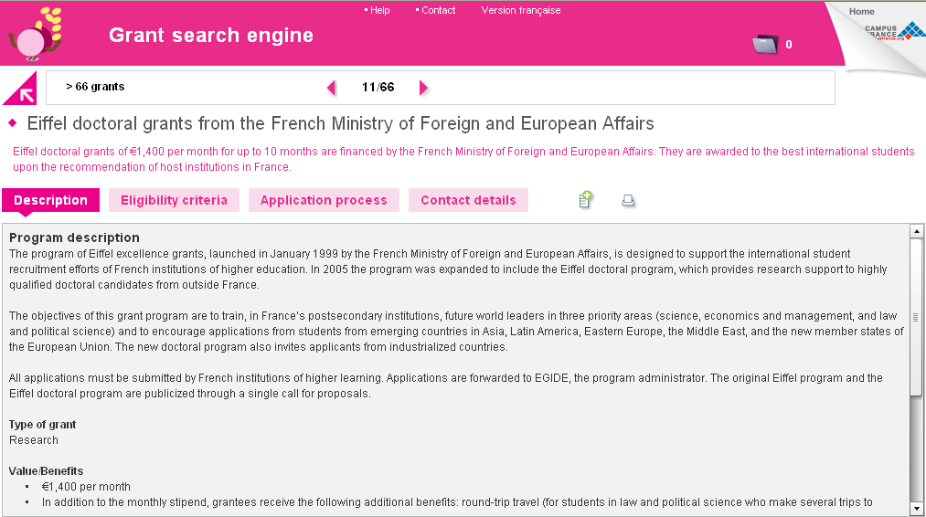 Badania i nauka we Francji Finansowanie