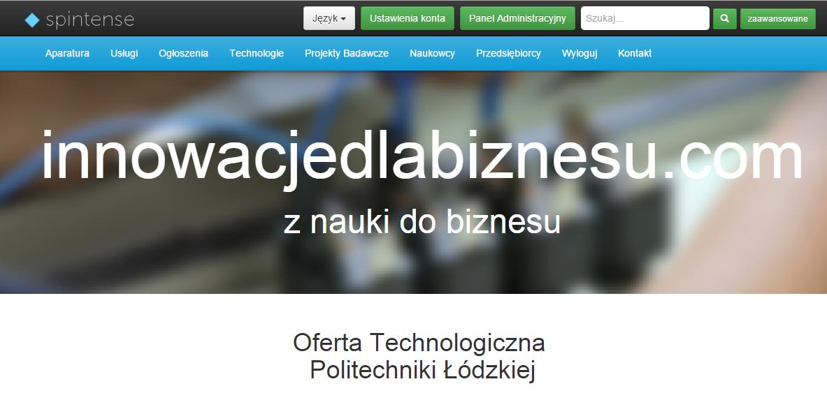 Oferta Technologiczna Politechniki Łódzkiej Oferta Technologiczna Politechniki Łódzkiej dedykowana dla przedsiębiorców