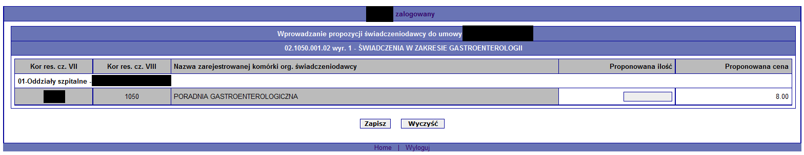 Po zapoznaniu się z ich treścią, użytkownik określa czy akceptuje i spełnia zawarte w nich treści. Użycie przycisku Wydruk oświadczenia ostatecznie zatwierdza opcje spełnienia warunków. UWAGA!