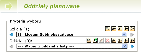 Etap I wprowadzenie oferty edukacyjnej Oddziały Punkt Naboru odpowiada za wprowadzenie informacji o oddziałach planowanych przez każdą z obsługiwanych przez niego szkół.