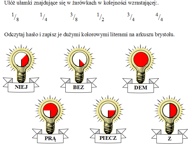 ulotki propagujące bezpieczne, ekologiczne i racjonalne wykorzystanie energii, wiersz pt.