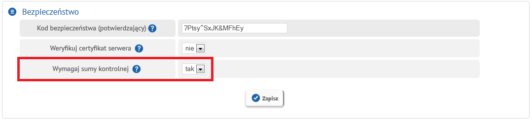 Zdefiniowanie wynikowego adresu URL Prosimy zwrócić szczególną uwagę na ustawienia z sekcji Ustawienia > Powiadomienia > Powiadomienia URL POST.