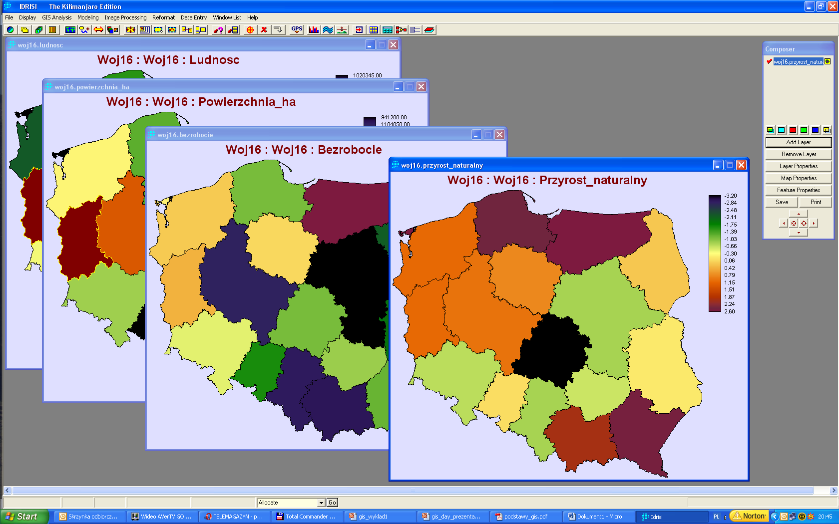 BAZY DANYCH W SYSTEMACH INFORMACJI GEOGRAFICZNEJ baza danych