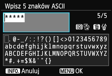 Ręczne łączenie poprzez wyszukiwanie sieci Wprowadzanie klucza szyfrowania bezprzewodowej sieci LAN Ustaw klucz szyfrowania określony dla punktu dostępu.