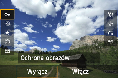 Łączenie z ekranu odtwarzania Aby uzyskać dostęp do funkcji Wi-Fi, w przypadku których zostały zapisane ustawienia docelowych połączeń, można użyć szybkich nastaw podczas odtwarzania.