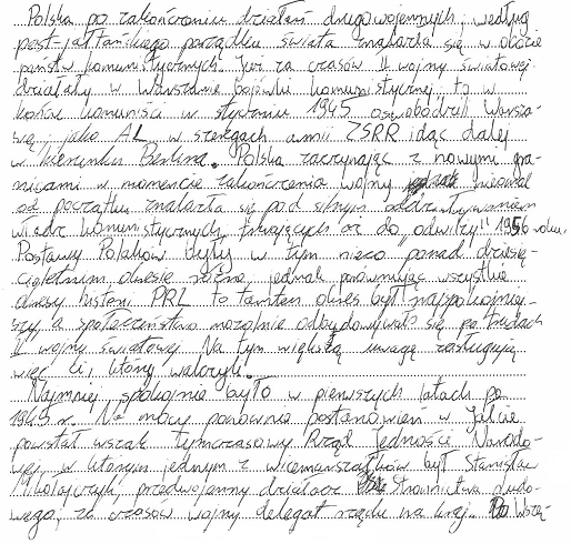 27 Sprawozdanie z egzaminu maturalnego 2014 Temat drugi został wybrany przez mniejszą grupę zdających historię na poziomie rozszerzonym.