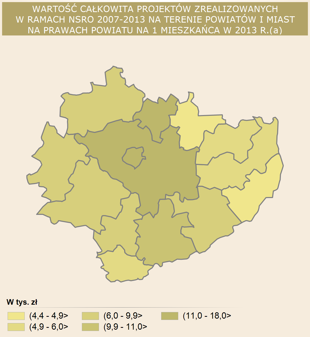 MAPY (a) Dane szacunkowe; miejsce realizacji projektu zgodnie z umową o dofinansowanie; dane dotyczą podpisanych umów o dofinansowanie; bez środków Programu Operacyjnego