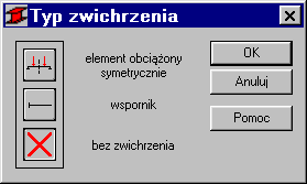 1.07. Zamknij dialog a następnie zapamiętaj nowo zdefiniowany zestaw parametrów pręta 1 wciskając przycisk Zapisz. W celu rozpoczęcia obliczeń należy przejść do okna OBLICZENIA.
