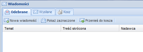 Rys.20 Ustawienia Wiadomości wewnętrzne System umożliwia przesyłanie wiadomości wewnętrznych pomiędzy użytkownikami szkoły.