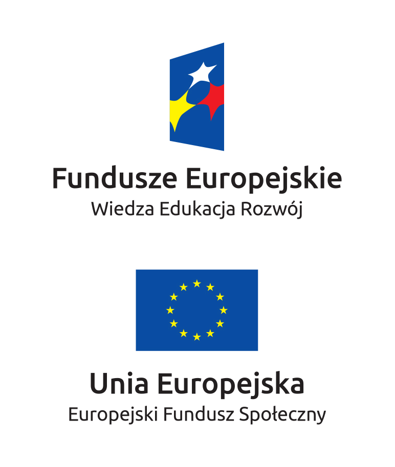 6.2 Kolejność znaków Znak Funduszy Europejskich umieszczasz zawsze z lewej strony, natomiast znak Unii Europejskiej z prawej.