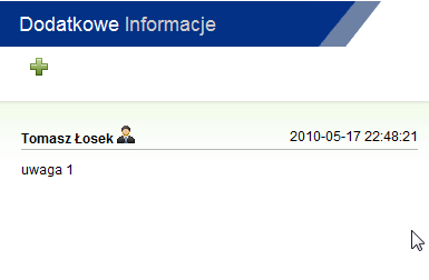 5. Uwagi/informacje transportowe Przeglądanie informacji transportowych dotyczących realizacji danego zamówienia odbywa się poprzez kliknięcie w ikonę lub w przedostatniej kolumnie tabeli transportów.