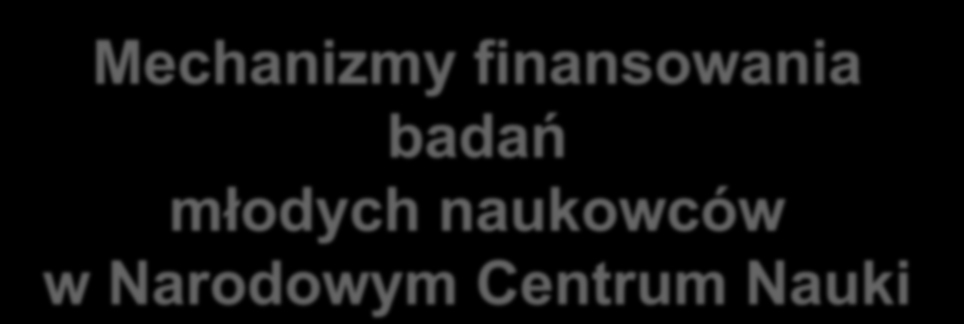 Mechanizmy finansowania badań