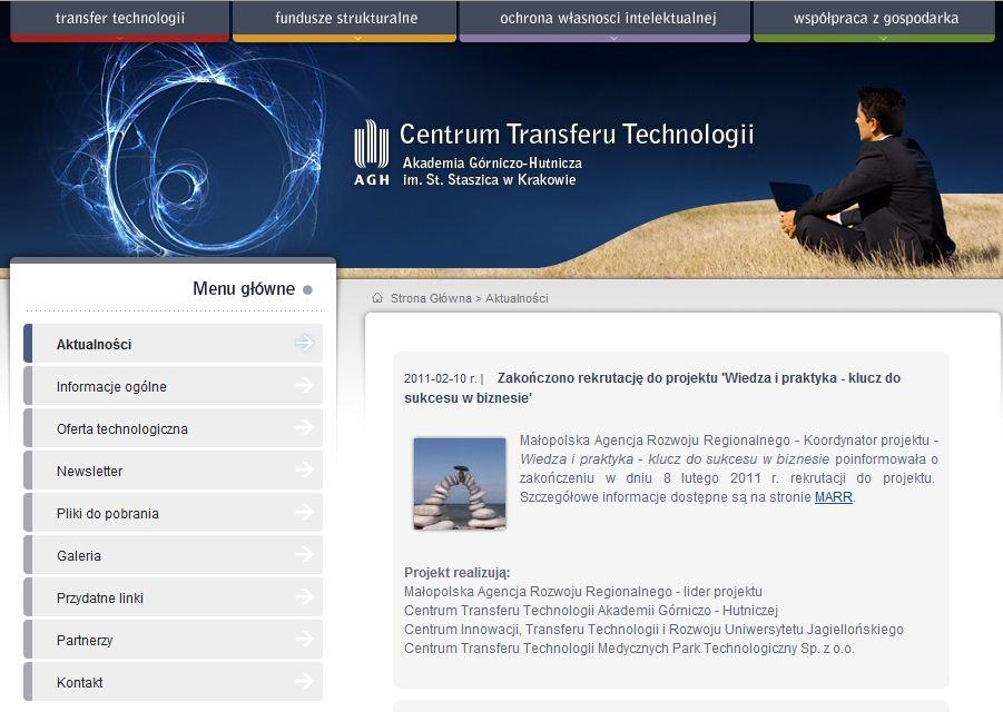 AGH - przełamywanie barier Centrum Transferu Technologii,