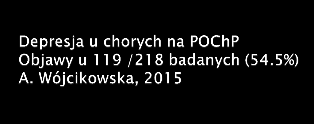 populacji wskaźnik wyniósł średnio 10,98 ± 6,40 ; Dla poszczególnych grup wg stopnia ciężkości POChP: