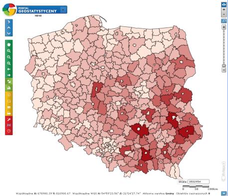 i liczby przedziałów,