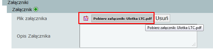 3.7. Dokument otwiera się w nowym oknie przeglądarki jako dokument Platformy Formularzy Elektronicznych (dokument PFE). 3.8.