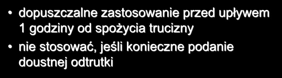 CONSENSUS PROWOKOWANE WYMIOTY - wskazania dopuszczalne zastosowanie przed upływem 1