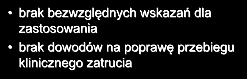 CONSENSUS ŚRODKI PRZECZYSZCZAJĄCE - wskazania brak bezwzględnych