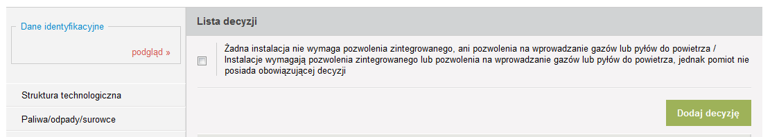 W zakładce WIELKOŚĆ EMISJI do uzupełnienia jest jedno pole - Wielkość emisji.