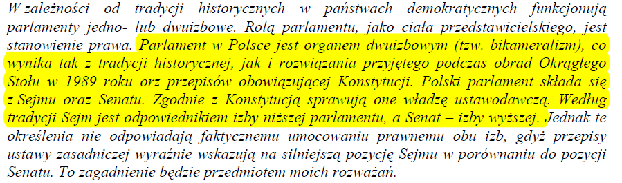 Temat 2. Sejm i Senat w Polsce.