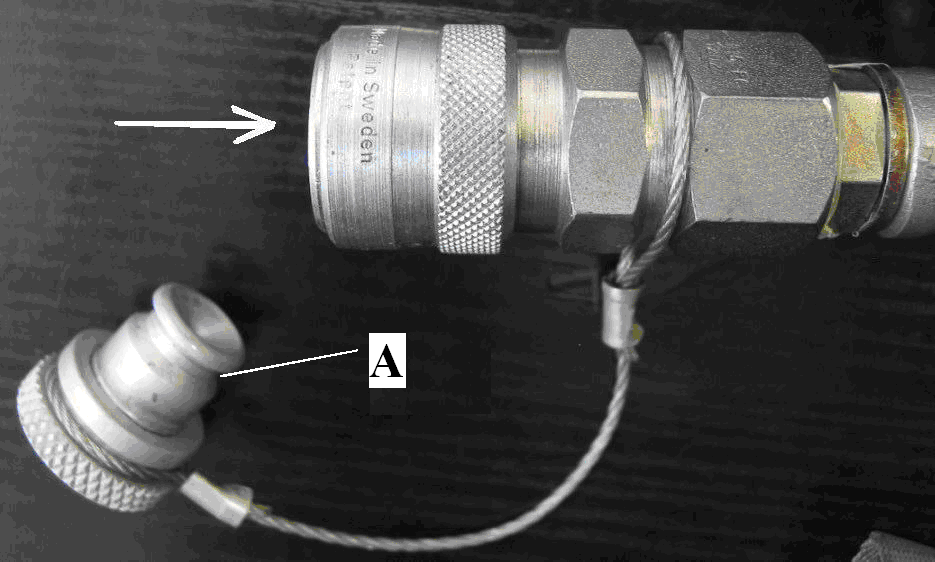 Przewody hydrauliczne Szybkozłączki w systemie dwuwężowym Strzałki na