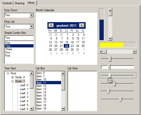 Rysunek 5.3: Karta Drawing Rysunek 5.4: Karta Views 5.