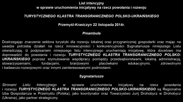 intencyjny w celu powstania i rozwoju