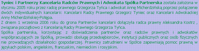 Spółka partnerska Studia