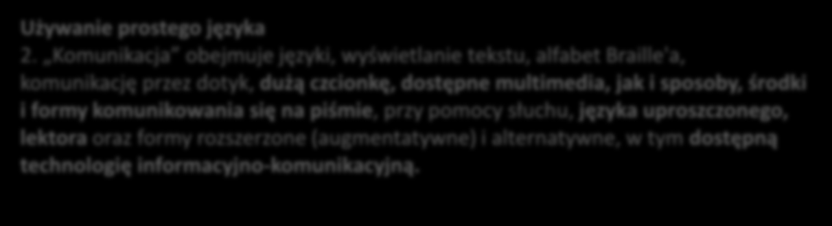 Konwencja Praw Osób Niepełnosprawych Używanie prostego języka 2.
