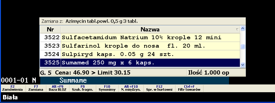 Rys. 8. Wycena wielopozycyjna Rys. 9. Wycena leku Rys.10.