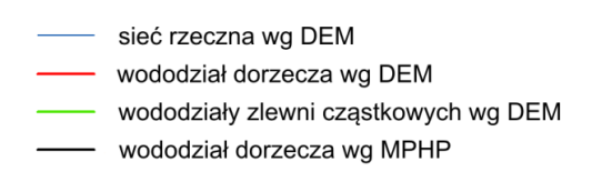 [km 2 ] [%] - [km] [km km -2 ] Zlewnia wg DEM 10 m 2843,2 0,5 810 1720,1 0,6 Zlewnia wg DEM 30 m