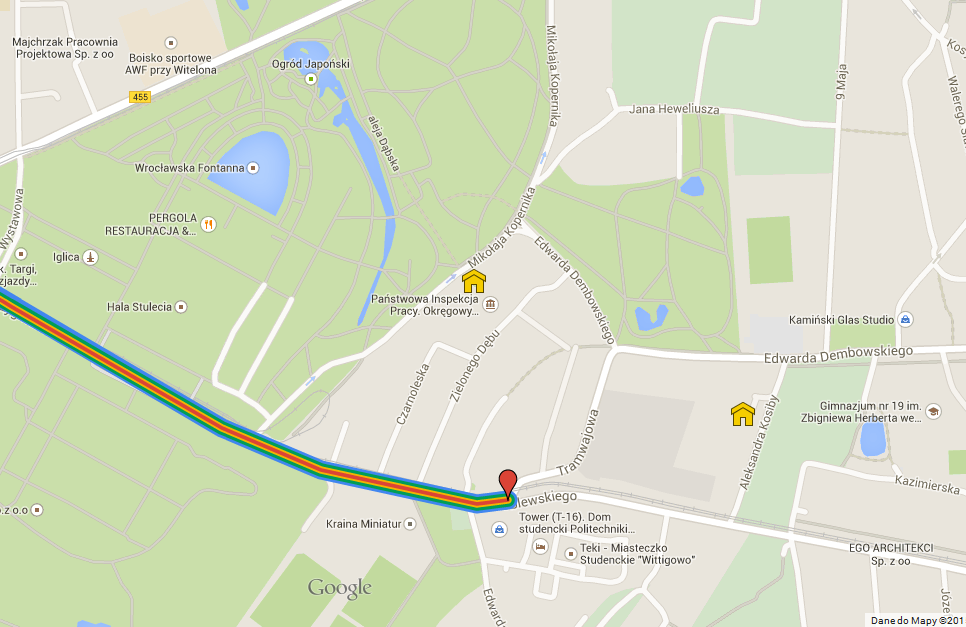 Miejsce Wrocław, Ośrodek Szkolenia Państwowej Inspekcji Pracy (OSPIP), ul. Kopernika 5 Mapa dojazdu Schemat dojazdu po kliknięciu poniższy link https://www.google.com/maps/d/viewer?mid=zfalg6wjmiyw.