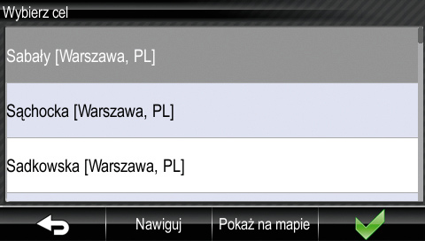 ... Wynik wyszukiwania - znaleziono dokładny adres Jeśli wprowadzona lokalizacja nie zostanie odnaleziona, wyświetlony zostanie komunikat z informacją o braku rezultatów wyszukiwania.