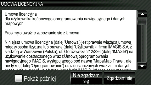 . Uruchomienie programu Początkowa faza uruchamiania produktu MapaMap Travel zależy od rodzaju urządzenia GPS.