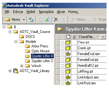 Autodesk Vault służy zespołom projektowym do kontroli wersji i przechowywania wszystkich rodzajów plików technicznych i zależnych danych.