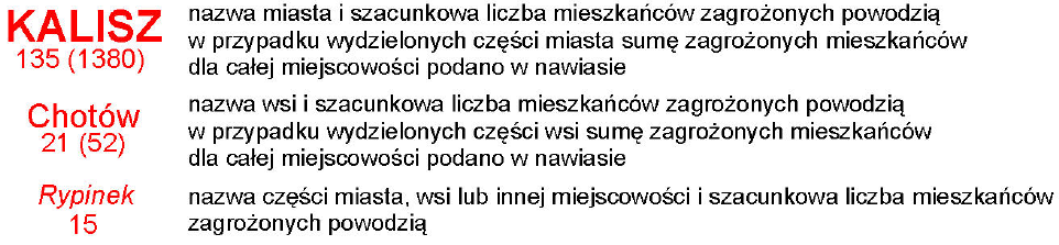 MAPY RYZYKA POWODZIOWEGO NEGATYWNE KONSEKWENCJE DLA