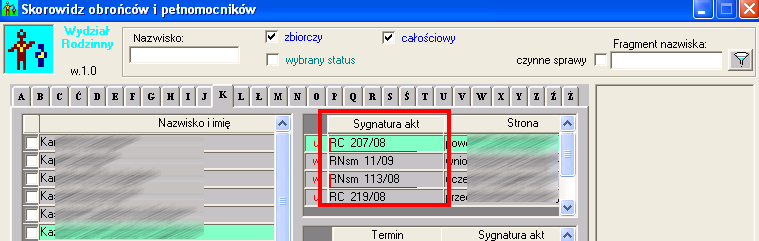 12. Koperta numer telefonu sądu na kopercie Do wydruku koperty dodane zostało wyświetlanie numeru telefonu (Konfiguracja Dane sądu pole Telefon ). 13.