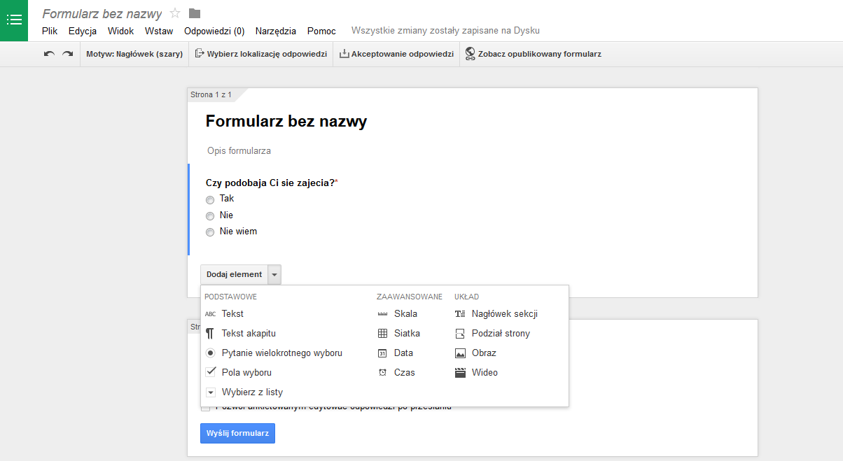 Formularze prosty