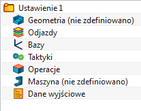 KROK 2- Menadżer Obróbki CAM Rozdział 1.2. Podstawy pracy w systemie Po lewej stronie wyświetlanego poniżej okna możesz zobaczyć Menadżera Obróbki CAM.