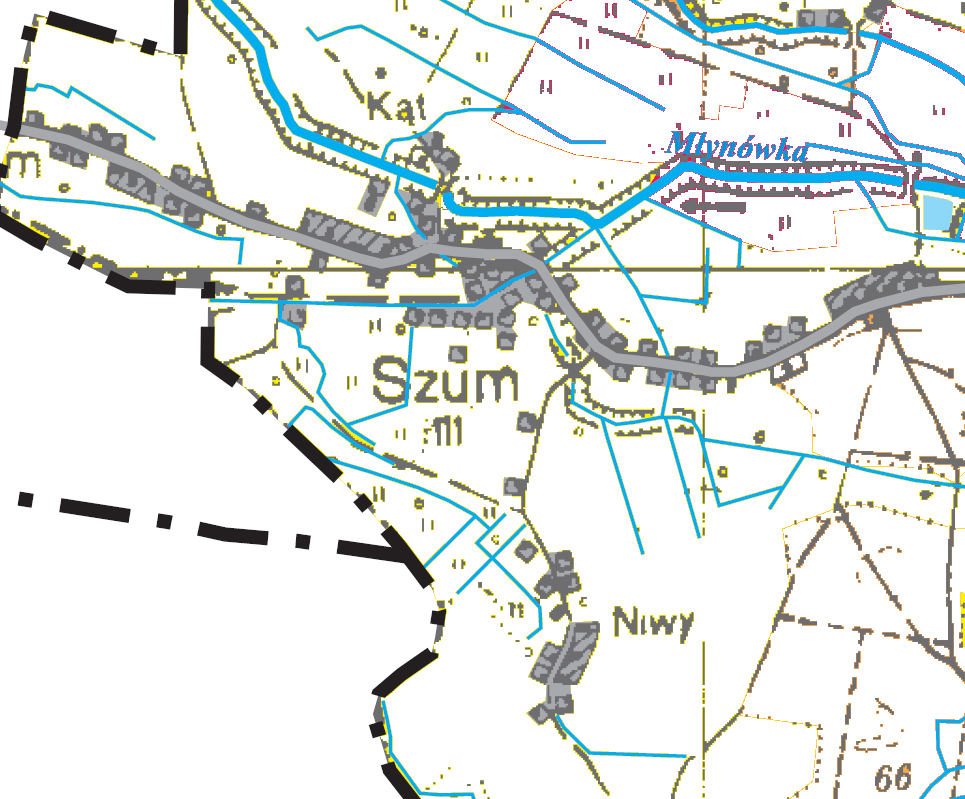 Mapa 2: Szum (źródło: Inwentaryzacja przyrodnicza gminy Wołczyn) 3 Inwentaryzacja zasobów służących odnowie miejscowości 3.