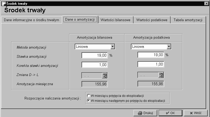 Konto umorzeń Wybrane z planu kont (Księga Handlowa) konto umorzeń np.071.